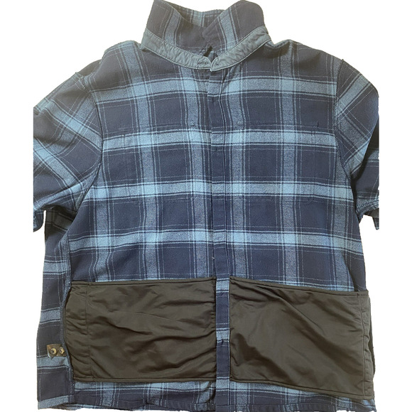 Men’s Size XXL Flannel Shirt Plaid Blue Shacket Colorado Clothing - Picture 12 of 12